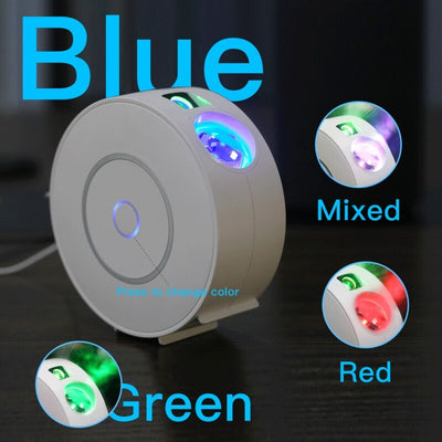 Sky Projector Lamp with advanced laser technology creating a serene night sky for peaceful sleep. Success Complete Complete