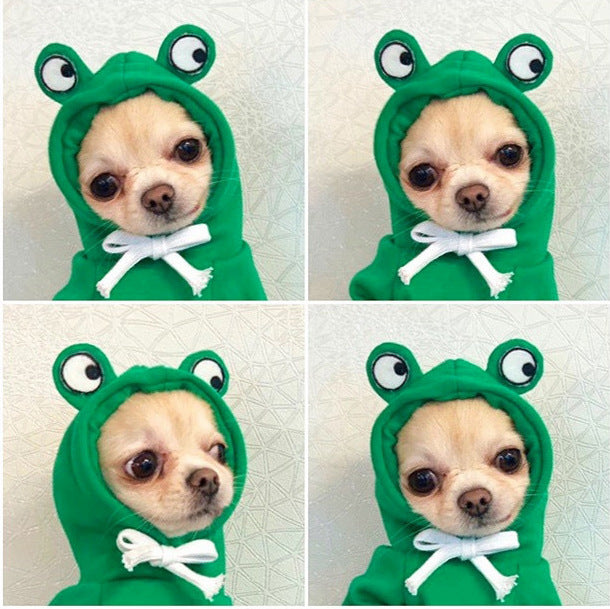 Cute Fruit-Themed Winter Hoodie for Small Dogs – Warm Fleece Coat for Puppies & Cats