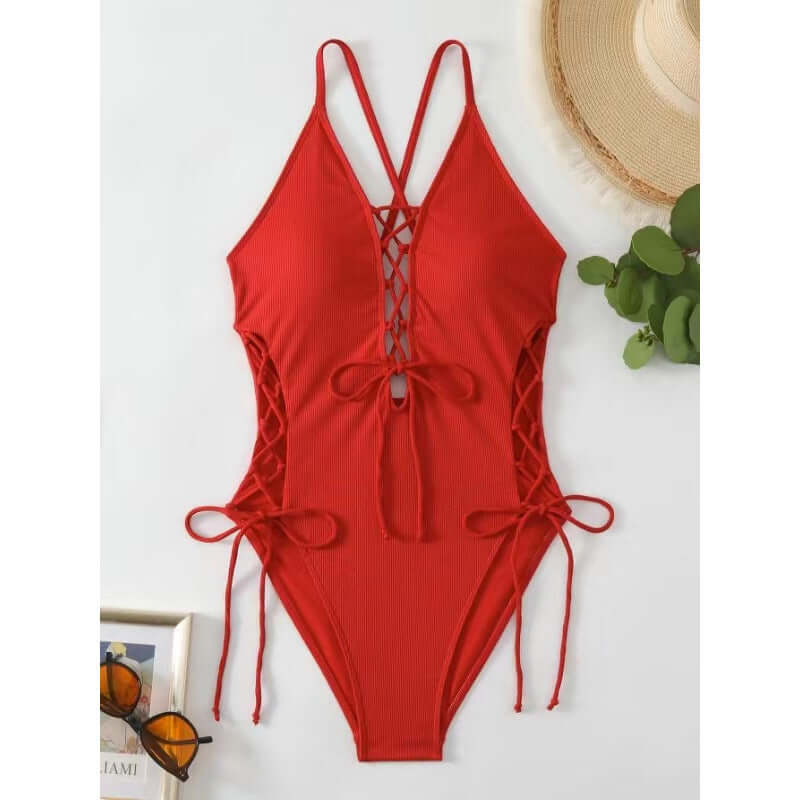 Sexy Backless Siamese Bikini Swimsuit