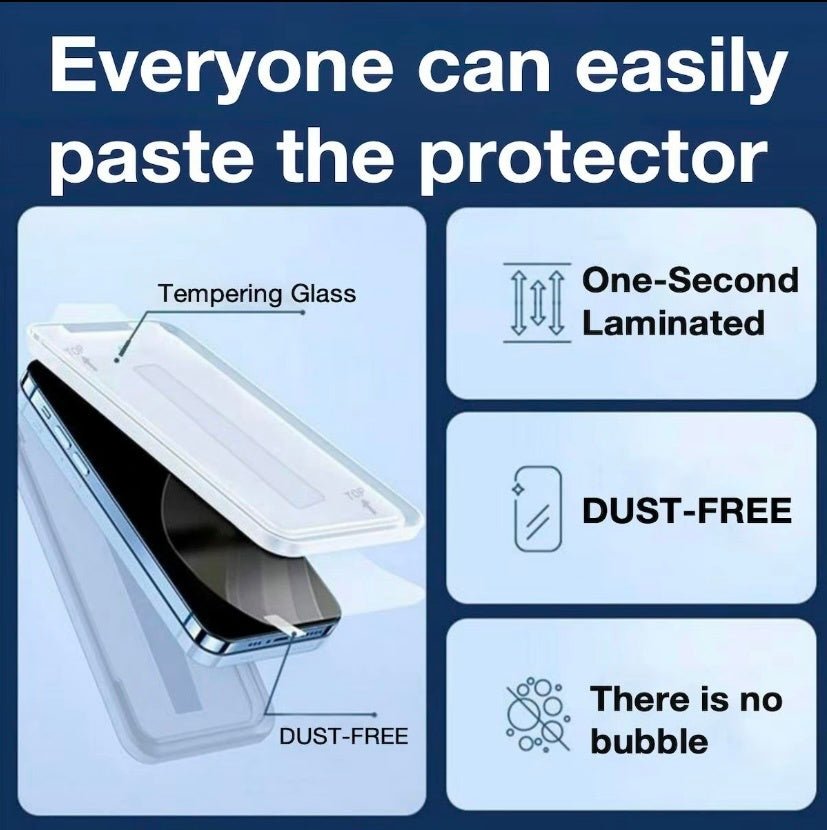 2 Pack For Phone 14, 15 Plus, Pro, Pro Max Matte Screen Protector Glass, HD Clear, Anti Glare, Anti Fingerprint, Shatterproof Sensitive Touch Quick Installation - NeraVault