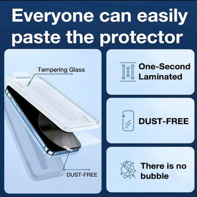 2 Pack For Phone 14, 15 Plus, Pro, Pro Max Matte Screen Protector Glass, HD Clear, Anti Glare, Anti Fingerprint, Shatterproof Sensitive Touch Quick Installation - NeraVault