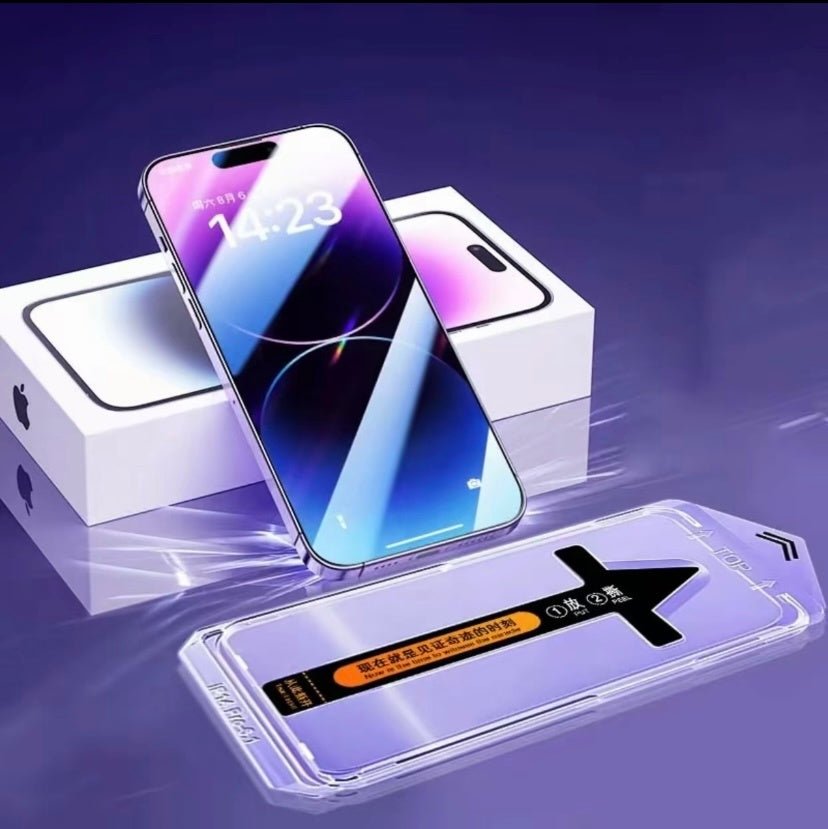 2 Pack For Phone 14, 15 Plus, Pro, Pro Max Matte Screen Protector Glass, HD Clear, Anti Glare, Anti Fingerprint, Shatterproof Sensitive Touch Quick Installation - NeraVault