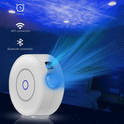 Sky Projector Lamp with advanced laser technology creating a serene night sky for peaceful sleep. Success Complete Complete