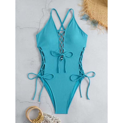 Sexy Backless Siamese Bikini Swimsuit