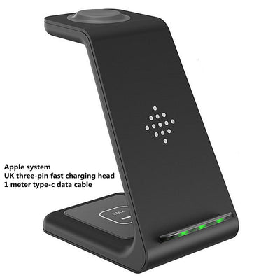 3 In 1 Fast Charging Station Wireless Charger Stand Wireless Quick Charge Dock For Phone Holder - NeraVault