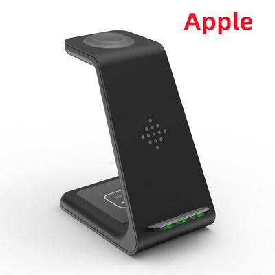 3 In 1 Fast Charging Station Wireless Charger Stand Wireless Quick Charge Dock For Phone Holder - NeraVault