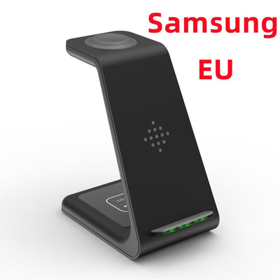 3 In 1 Fast Charging Station Wireless Charger Stand Wireless Quick Charge Dock For Phone Holder - NeraVault