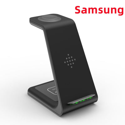 3 In 1 Fast Charging Station Wireless Charger Stand Wireless Quick Charge Dock For Phone Holder - NeraVault