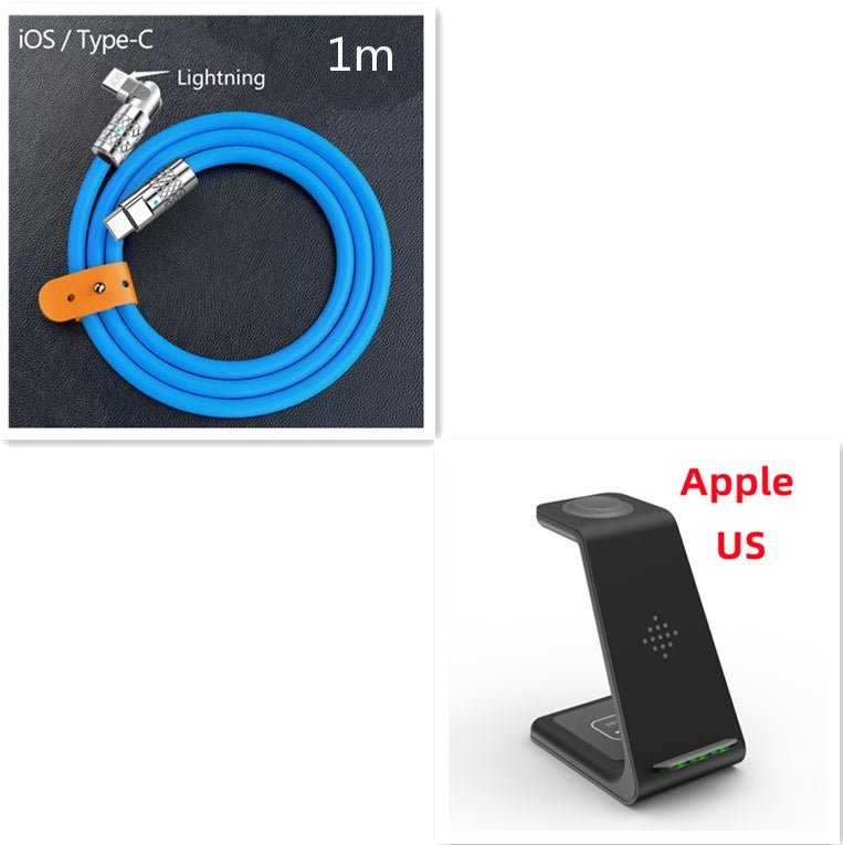 3 In 1 Fast Charging Station Wireless Charger Stand Wireless Quick Charge Dock For Phone Holder - NeraVault