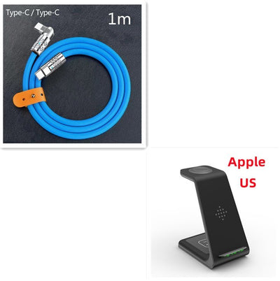 3 In 1 Fast Charging Station Wireless Charger Stand Wireless Quick Charge Dock For Phone Holder - NeraVault