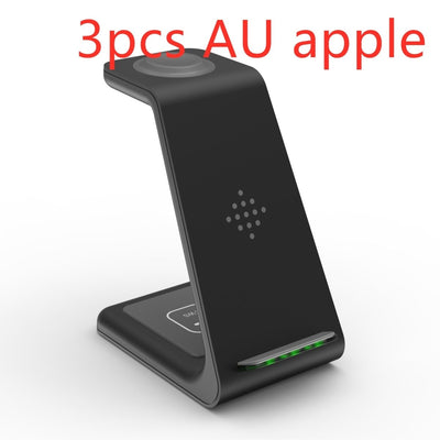 3 In 1 Fast Charging Station Wireless Charger Stand Wireless Quick Charge Dock For Phone Holder - NeraVault