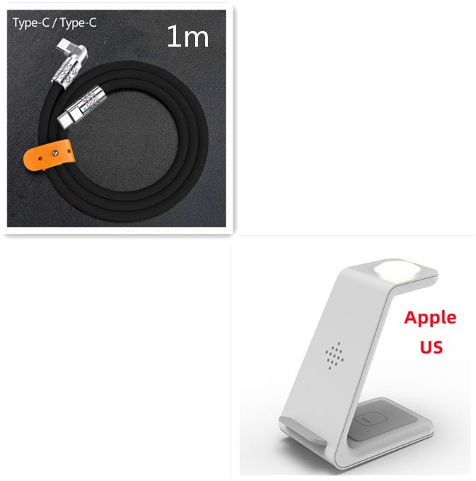 3 In 1 Fast Charging Station Wireless Charger Stand Wireless Quick Charge Dock For Phone Holder - NeraVault