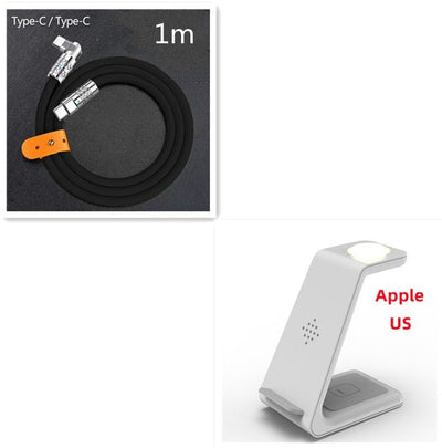 3 In 1 Fast Charging Station Wireless Charger Stand Wireless Quick Charge Dock For Phone Holder - NeraVault