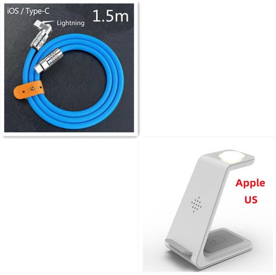 3 In 1 Fast Charging Station Wireless Charger Stand Wireless Quick Charge Dock For Phone Holder - NeraVault