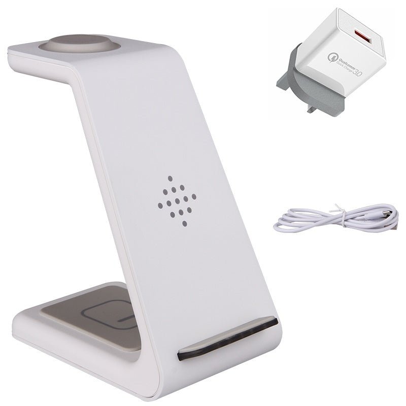 3 In 1 Fast Charging Station Wireless Charger Stand Wireless Quick Charge Dock For Phone Holder - NeraVault