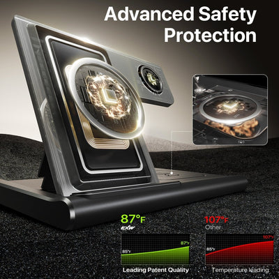 3 In 1 Wireless Charging Sation For Multiple Devices 15W Fast Charging Stand - NeraVault