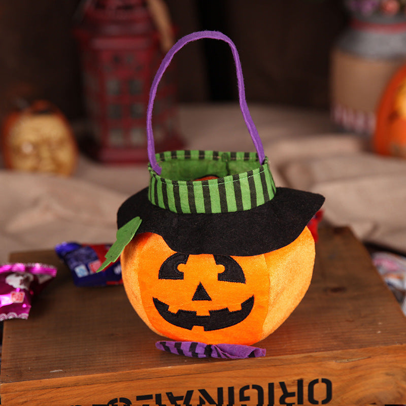Cute Halloween Pumpkin Candy Bag – Portable Handbag for Cosplay & Kids’ Gifts