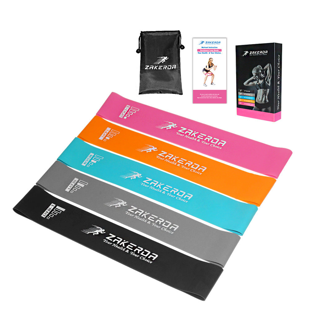 Yoga & Pilates Resistance Bands – 0.35mm to 1.1mm Elastic Fitness Training Bands for Indoor & Outdoor Use