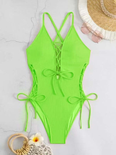 Sexy Backless Siamese Bikini Swimsuit