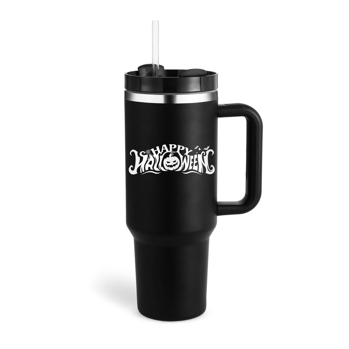40 Oz Tumbler With Handle Straw Insulated, Stainless Steel Spill Proof Vacuum Coffee Cup Tumbler With Lid Tapered Mug Gifts For Valentine Lover Suitable For Car Gym Office Travel - NeraVault