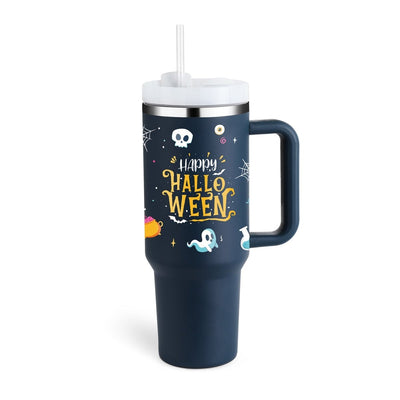 40 Oz Tumbler With Handle Straw Insulated, Stainless Steel Spill Proof Vacuum Coffee Cup Tumbler With Lid Tapered Mug Gifts For Valentine Lover Suitable For Car Gym Office Travel - NeraVault