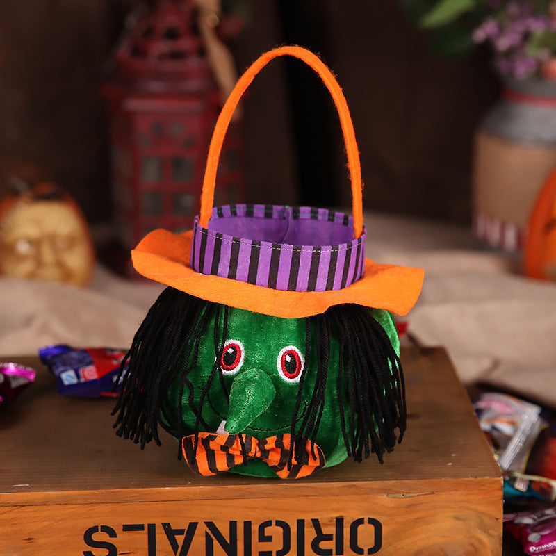 Cute Halloween Pumpkin Candy Bag – Portable Handbag for Cosplay & Kids’ Gifts