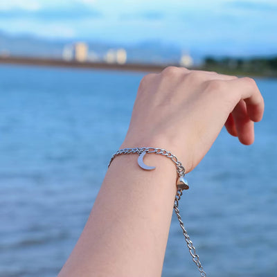 Magnet Attraction Stainless Steel Bracelets For Couples Men Women