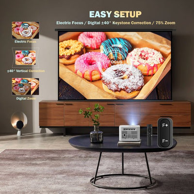 720P Projector With Motorized Focus 5G - NeraVault