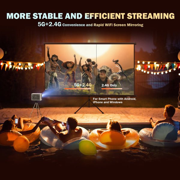 720P Projector With Motorized Focus 5G - NeraVault