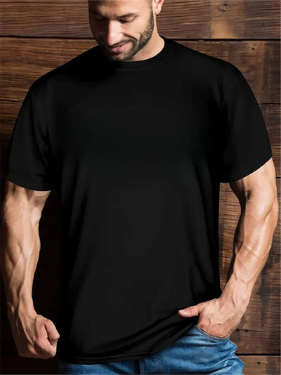 Men’s Anime-Inspired Casual Crew Neck T-Shirt — Comfortable Short Sleeve, Regular Fit