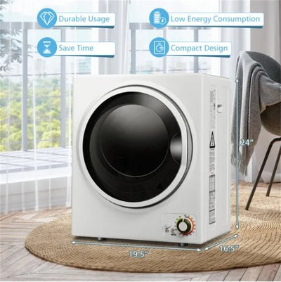 850W Compact Portable Clothes Dryer - 10 Lbs, For Apartments Dorms - NeraVault