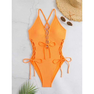 Sexy Backless Siamese Bikini Swimsuit