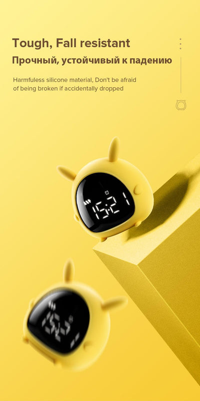 Alarm Clock Kids Child Children Sleep Bedside Alarm Clock Digital Wake Up Children's Alarm Clocks for Girls Boys Bedroom Temperature Snooze Timer Clock for Bedroom/Table/Desk