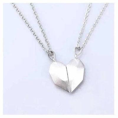 Attractive Wishing Stone Couple Necklace Ancient Love Token Heart - shaped - NeraVault