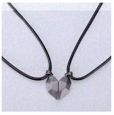 Attractive Wishing Stone Couple Necklace Ancient Love Token Heart - shaped - NeraVault