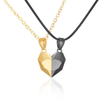 Attractive Wishing Stone Couple Necklace Ancient Love Token Heart - shaped - NeraVault
