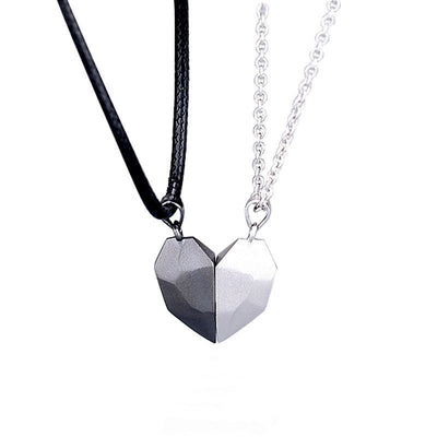 Attractive Wishing Stone Couple Necklace Ancient Love Token Heart - shaped - NeraVault