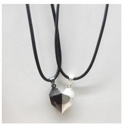 Attractive Wishing Stone Couple Necklace Ancient Love Token Heart - shaped - NeraVault