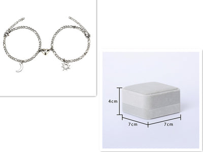 Magnet Attraction Stainless Steel Bracelets For Couples Men Women