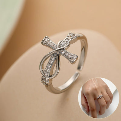 Color Matching Copper Cross Ring For Women - NeraVault