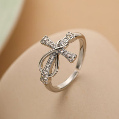 Color Matching Copper Cross Ring For Women - NeraVault