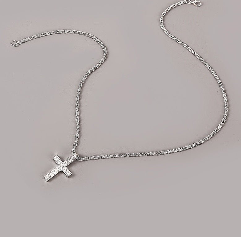 Cross Pendant Necklaces For Women Men Punk Hiphop Rope Chain On Neck Rapper Jewelry - NeraVault