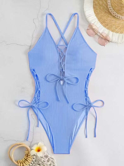 Sexy Backless Siamese Bikini Swimsuit