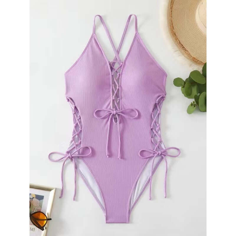 Sexy Backless Siamese Bikini Swimsuit