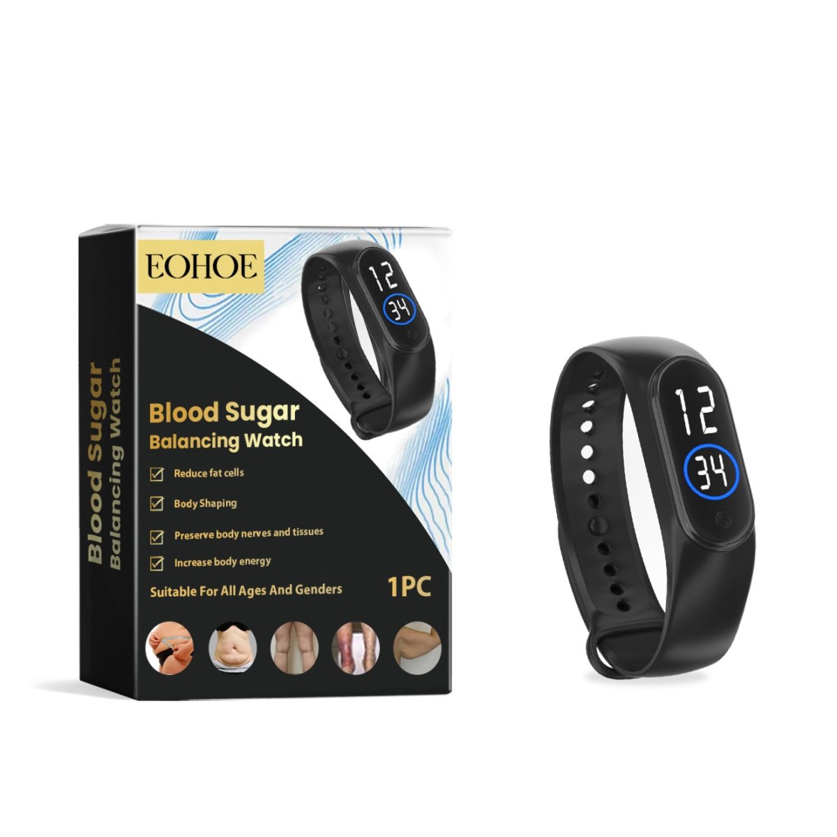 EOHOE Sports Watch Outdoor Running, Daily Portable, Lightweight, Increase Energy Management, Body Sports Watch - NeraVault