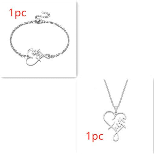 European And American Necklace Heart Of Faith Pendant - NeraVault