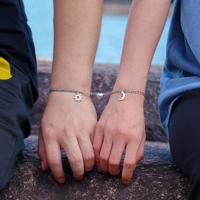 Magnet Attraction Stainless Steel Bracelets For Couples Men Women