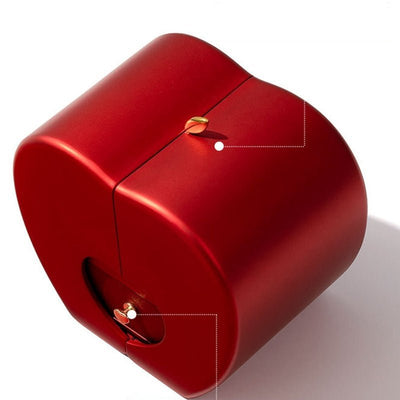 Fashion Jewelry Box Red Apple Christmas Gift Necklace Eternal Rose For Girl Mother's Day Valentine's Day Gifts With Artificial Flower Rose Flower Jewelry Box - NeraVault