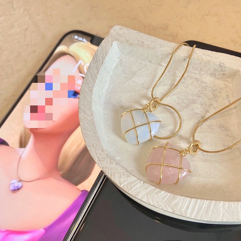 Fashion Moonstone Necklace For Cartoon Princess Love Girl Necklace Novelty Jewelry - NeraVault