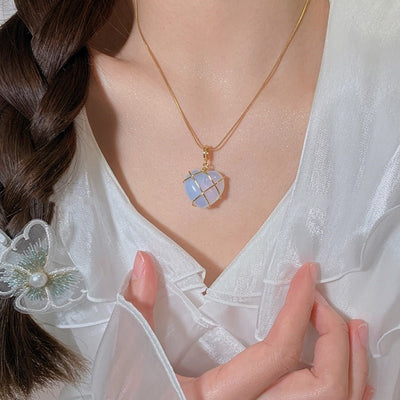 Fashion Moonstone Necklace For Cartoon Princess Love Girl Necklace Novelty Jewelry - NeraVault